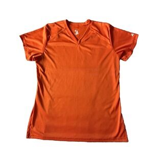 Badger B-Core‎ V-Neck Womens T-Shirt Orange  2xL